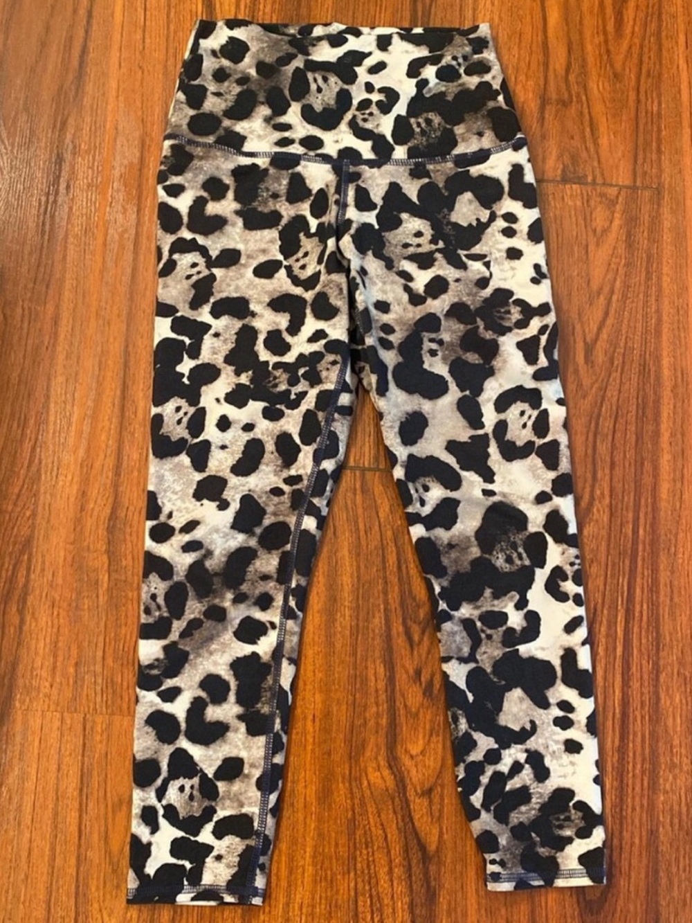 High-Waist Animal Print Leggings - Brown/Black - Picture 4 of 8